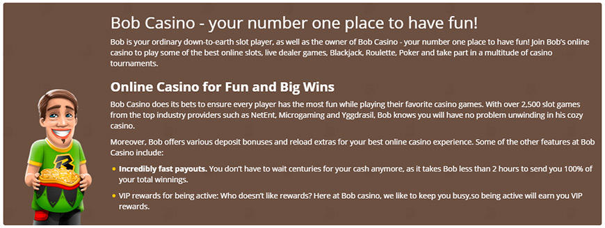 About Bob Casino