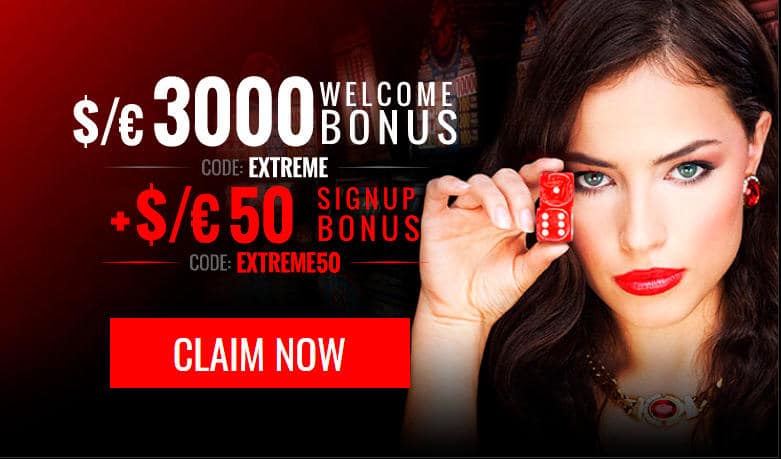 Casino Extreme welcome bonus