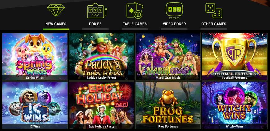 Online Casino Games at Raging Bull