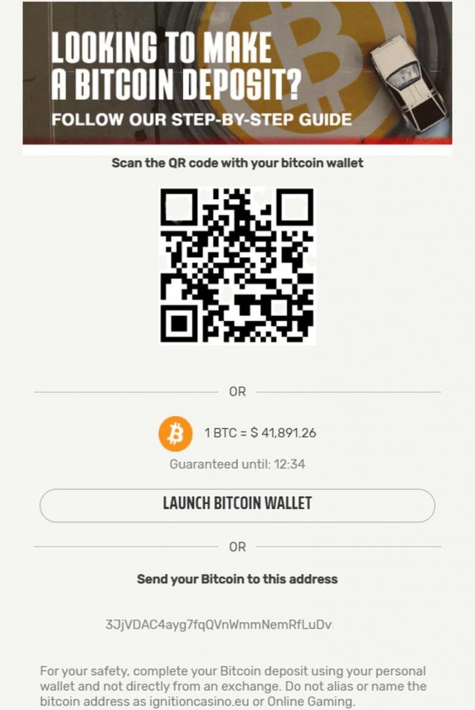 Send the crypto from your wallet