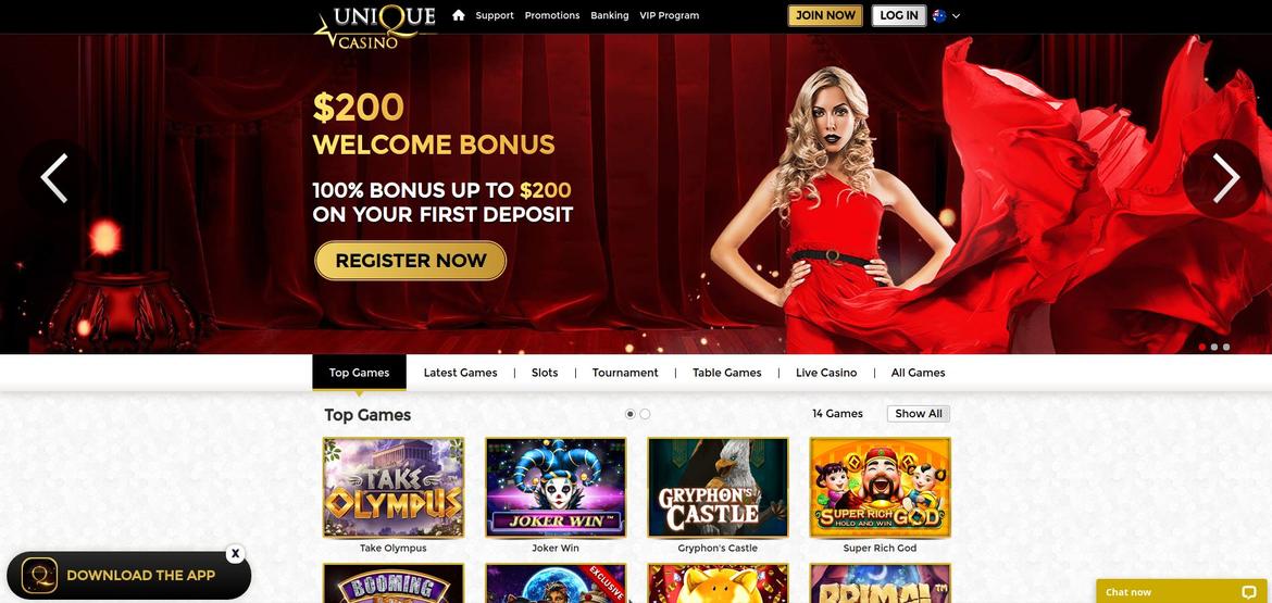 Critique de Unique Casino - Profitez des jeux en ligne sur les casinos d'France
